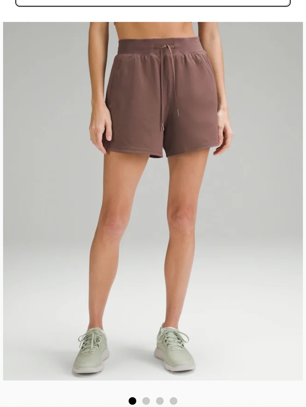 Lululemon "License to Train HR Short 4" size 4 NWT BROWN